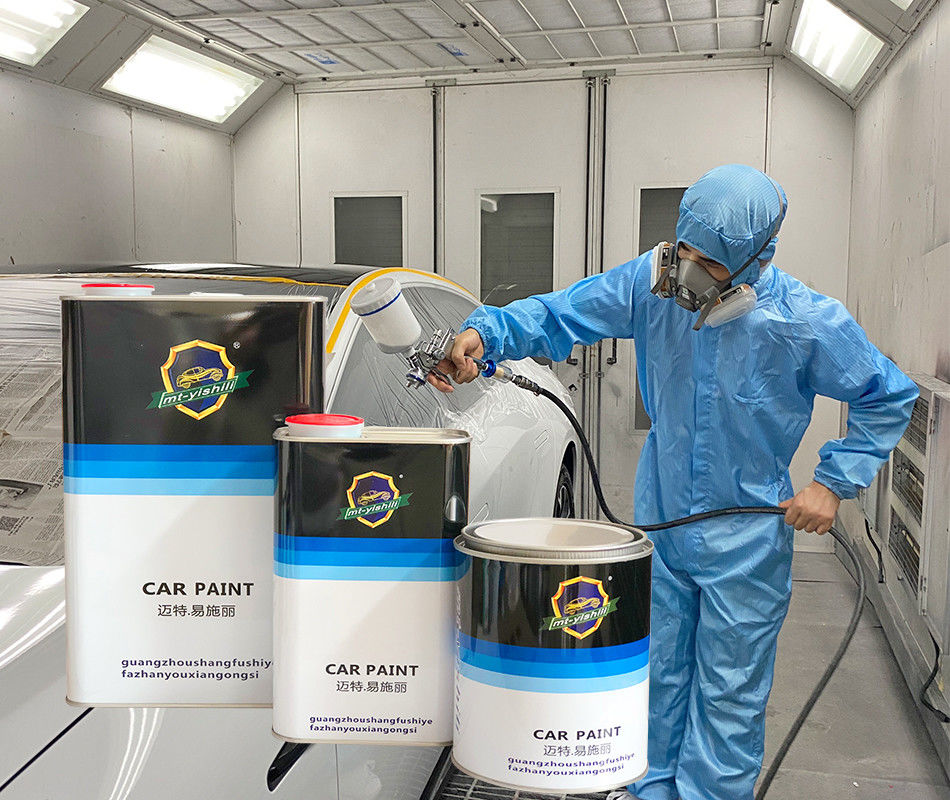 Jet clair des véhicules à moteur de couche de jet de la résistance chimique 2K d'or métallique automatique de peinture