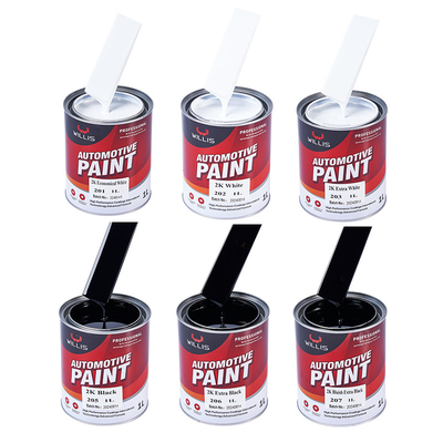 Couleur personnalisable Willis Peinture de finition automatique pour camions 2k Peinture à pulvériser Peinture de finition automatique Peinture métallique bleue de voiture