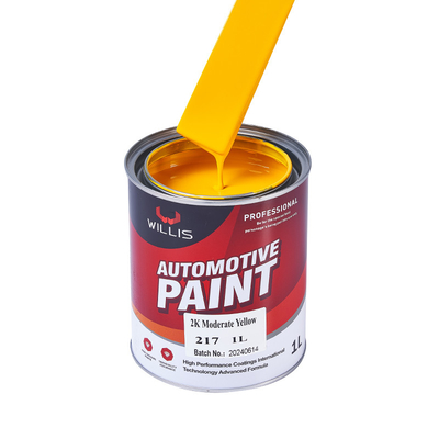 Peinture à pulvérisation acrylique jaune pour réparer la carrosserie automobile