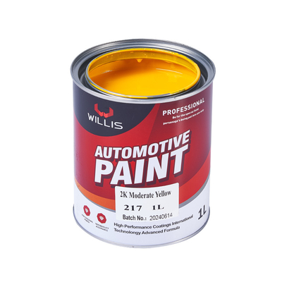 Peinture à pulvérisation acrylique jaune pour réparer la carrosserie automobile