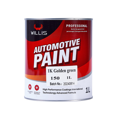 Jaune Haut Brillant 1k Basecoat Peinture automobile plus fine Peinture à pulvérisation acrylique Peinture sur mesure Peinture automobile Couleurs Peinture de carrosserie automobile