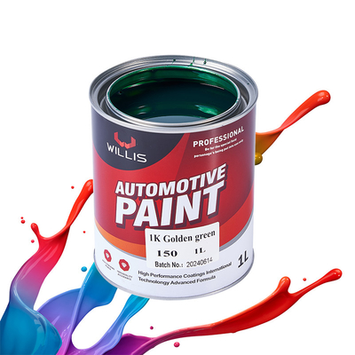 Jaune Haut Brillant 1k Basecoat Peinture automobile plus fine Peinture à pulvérisation acrylique Peinture sur mesure Peinture automobile Couleurs Peinture de carrosserie automobile