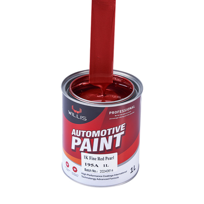 Peinture automobile acrylique perlésable haute saturation de couleur 1K rouge fin perle Peinture automobile métallique automobile diluant