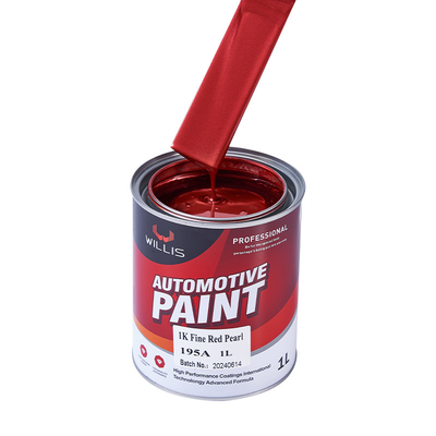 Peinture automobile acrylique perlésable haute saturation de couleur 1K rouge fin perle Peinture automobile métallique automobile diluant