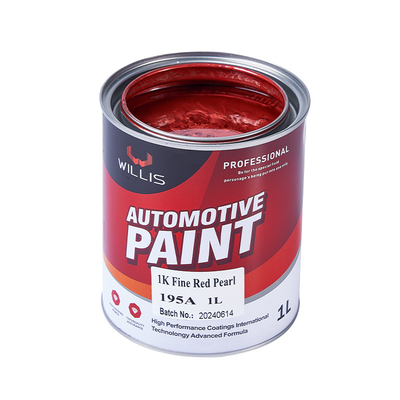 Peinture automobile acrylique perlésable haute saturation de couleur 1K rouge fin perle Peinture automobile métallique automobile diluant