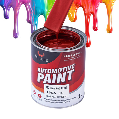 Peinture automobile acrylique perlésable haute saturation de couleur 1K rouge fin perle Peinture automobile métallique automobile diluant
