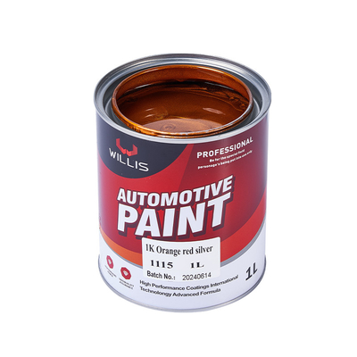 Peinture de voiture argentée mate pour pare-chocs en plastique Peinture métallique automobile Peinture pulvérisatrice