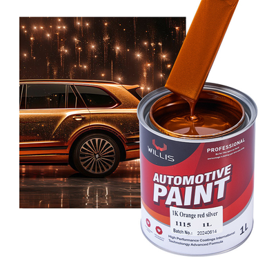 Peinture de voiture argentée mate pour pare-chocs en plastique Peinture métallique automobile Peinture pulvérisatrice