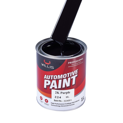 Pourpre / orange / rouge 2K pourpre 2K peinture solide pour pistolet à pulvérisation facile à infiltrer 2K pourpre peinture de finition automatique