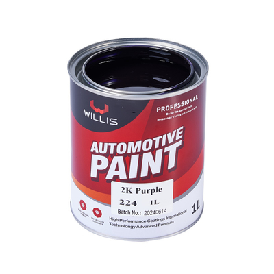 Pourpre / orange / rouge 2K pourpre 2K peinture solide pour pistolet à pulvérisation facile à infiltrer 2K pourpre peinture de finition automatique