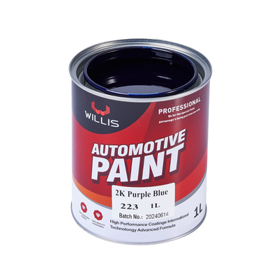 Le remplisseur de carrosserie solide de haute brillance durcit, forte adhérence 2K Peinture métallique 2K Peinture auto couleur bleu violet