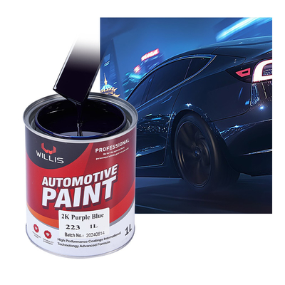 Le remplisseur de carrosserie solide de haute brillance durcit, forte adhérence 2K Peinture métallique 2K Peinture auto couleur bleu violet