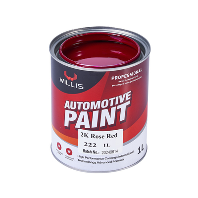 2K Rose Red 2K Peinture solide pour automobile / publicité Marque OEM / ODM Peinture automatique à pulvérisation acceptée