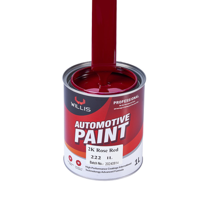 2K Rose Red 2K Peinture solide pour automobile / publicité Marque OEM / ODM Peinture automatique à pulvérisation acceptée