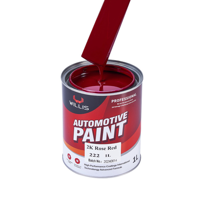 2K Rose Red 2K Peinture solide pour automobile / publicité Marque OEM / ODM Peinture automatique à pulvérisation acceptée