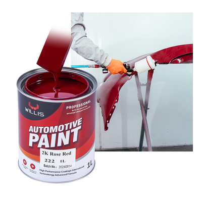 2K Rose Red 2K Peinture solide pour automobile / publicité Marque OEM / ODM Peinture automatique à pulvérisation acceptée