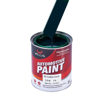 Vente à chaud 2K Verte dorée Peinture de voiture Auto Refinish Peinture Peinture durcitrice Peinture de couleur acrylique