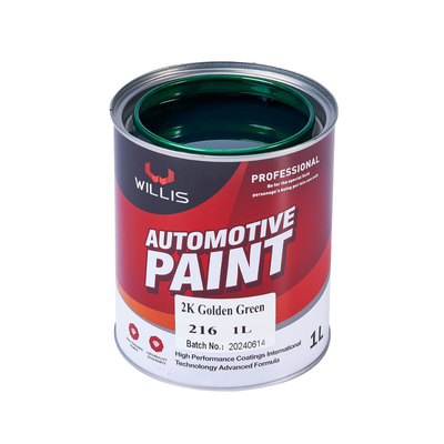 Vente à chaud 2K Verte dorée Peinture de voiture Auto Refinish Peinture Peinture durcitrice Peinture de couleur acrylique