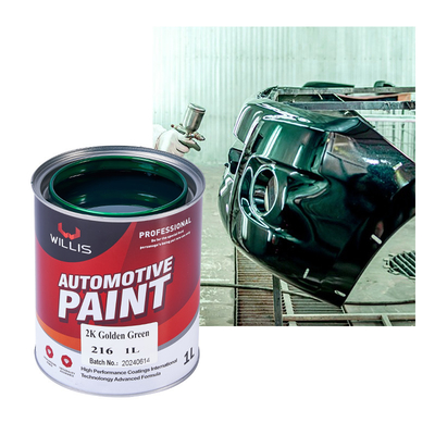 Vente à chaud 2K Verte dorée Peinture de voiture Auto Refinish Peinture Peinture durcitrice Peinture de couleur acrylique