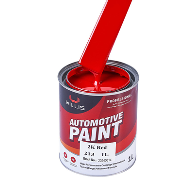 Protection automobile Peinture solide rouge 2K Haute dureté 1L / 4L par boîte Facile à construire