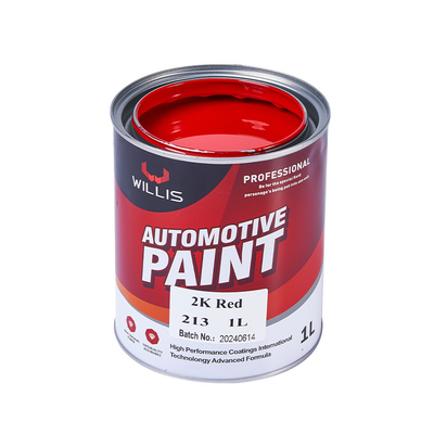 Protection automobile Peinture solide rouge 2K Haute dureté 1L / 4L par boîte Facile à construire