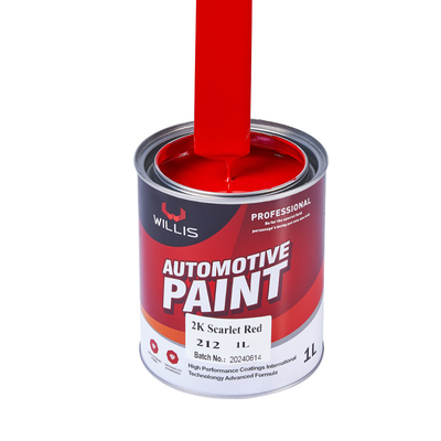 Peinture solide rouge anti jaunissement pour les rayures de voiture 2 ans
