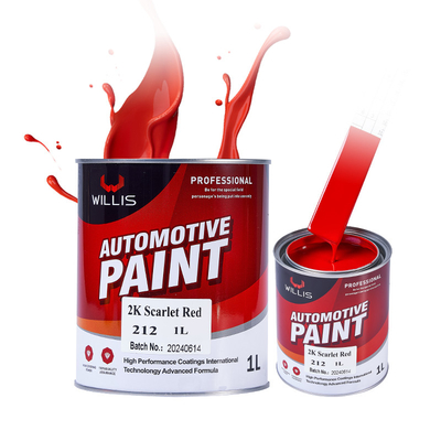 Peinture solide rouge anti jaunissement pour les rayures de voiture 2 ans