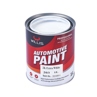 Peinture solide blanche métallique 2K Carrosserie de voiture Touch Up Spray Résistance à l'eau Auto Refinish Peinture 2k Spray Peinture