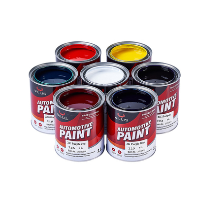 Base 2K résistante aux rayons UV rouge peinture de finition automatique deux composants peinture de finition automatique peinture de couleur acrylique