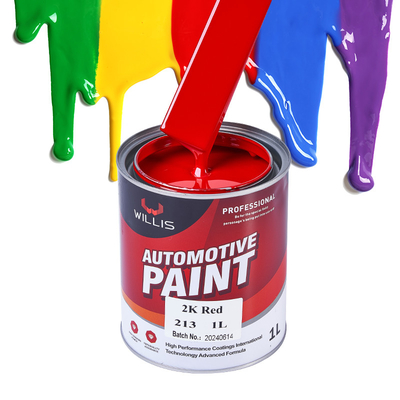 Base 2K résistante aux rayons UV rouge peinture de finition automatique deux composants peinture de finition automatique peinture de couleur acrylique