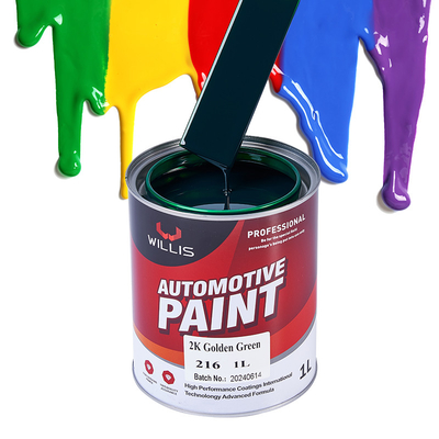 Base 2K résistante aux rayons UV rouge peinture de finition automatique deux composants peinture de finition automatique peinture de couleur acrylique