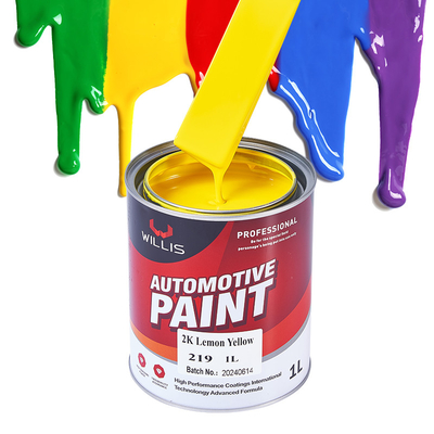 Variété de couleur métallique 2K Peinture solide Haute performance pour la surface automobile Peinture automobile Fabricant de voiture