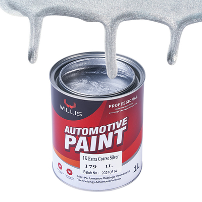 1L / 4L Peinture acrylique brillante, poudre d' aluminium Peinture automobile argentée brillante 1K Extra grossier argent