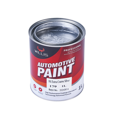 1L / 4L Peinture acrylique brillante, poudre d' aluminium Peinture automobile argentée brillante 1K Extra grossier argent
