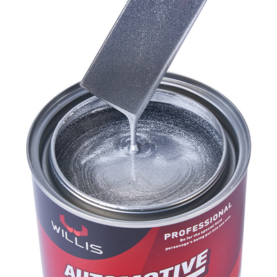 1L / 4L Peinture acrylique brillante, poudre d' aluminium Peinture automobile argentée brillante 1K Extra grossier argent