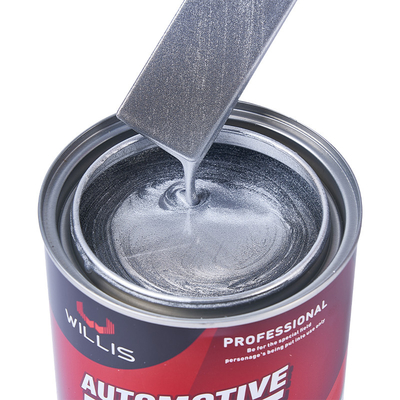 Couche liquide peinture argentée noire pour voiture, peinture argentée mate pour voiture pour pare-chocs en plastique 1K argent grossier métallique automobile