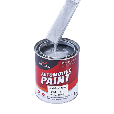 Peinture métallique métallique pour voiture à séchage rapide, revêtement liquide peinture acrylique laque à pulvérisation 1K Modérée peinture métallique pour voiture en argent