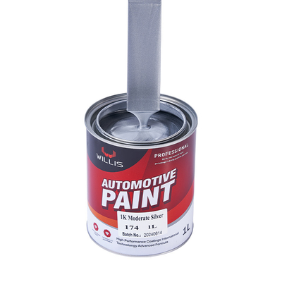 Peinture métallique métallique pour voiture à séchage rapide, revêtement liquide peinture acrylique laque à pulvérisation 1K Modérée peinture métallique pour voiture en argent