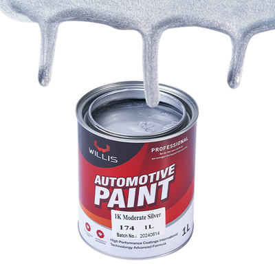 Peinture métallique métallique pour voiture à séchage rapide, revêtement liquide peinture acrylique laque à pulvérisation 1K Modérée peinture métallique pour voiture en argent