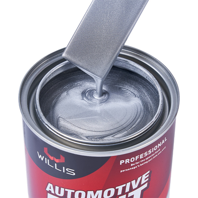 Peinture métallique métallique pour voiture à séchage rapide, revêtement liquide peinture acrylique laque à pulvérisation 1K Modérée peinture métallique pour voiture en argent