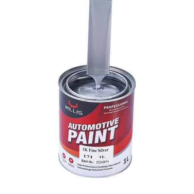 Peinture à base d' argent de haute luminosité, peinture à base de teinture 1K Peinture métallique automobile Peinture argentée