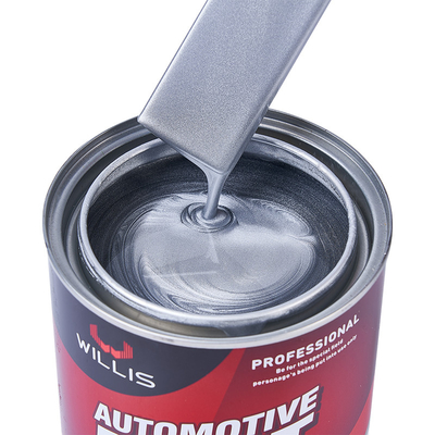 Peinture à base d' argent de haute luminosité, peinture à base de teinture 1K Peinture métallique automobile Peinture argentée