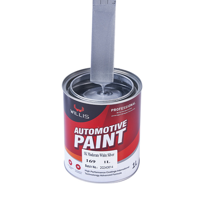Refinement de la peinture automobile métallique en argent étincelant couche en poudre 1K Basecoat, peinture acrylique laque, peinture automobile