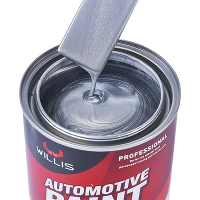 Refinement de la peinture automobile métallique en argent étincelant couche en poudre 1K Basecoat, peinture acrylique laque, peinture automobile