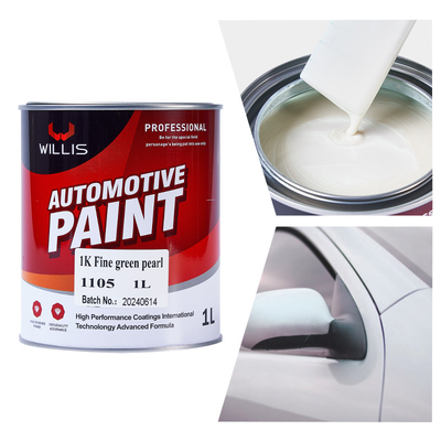 Peinture de voiture perlé verte fine 1K, laque acrylique claire à haute saturation de couleur, peau claire, durcissant, plus mince