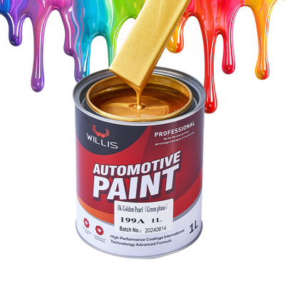 Peinture automobile 1K Perle pour revêtement liquide personnalisable en phase verte Perle dorée