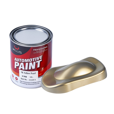 Peinture de voiture 1K acrylique perle jaune perle claire peinture durcitrice plus fine 2K / 1K peinture couleur