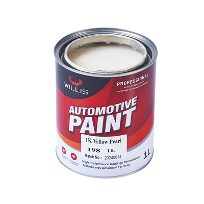 Peinture de voiture 1K acrylique perle jaune perle claire peinture durcitrice plus fine 2K / 1K peinture couleur