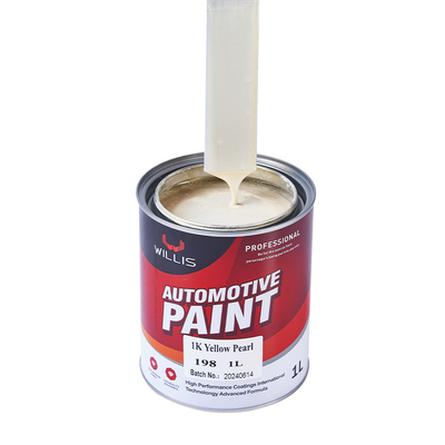 Peinture de voiture 1K acrylique perle jaune perle claire peinture durcitrice plus fine 2K / 1K peinture couleur