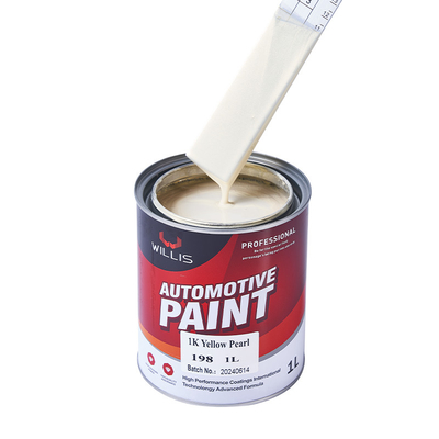 Peinture de voiture 1K acrylique perle jaune perle claire peinture durcitrice plus fine 2K / 1K peinture couleur